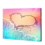 Load image into Gallery viewer, Love In the Sand, Paint with Diamonds
