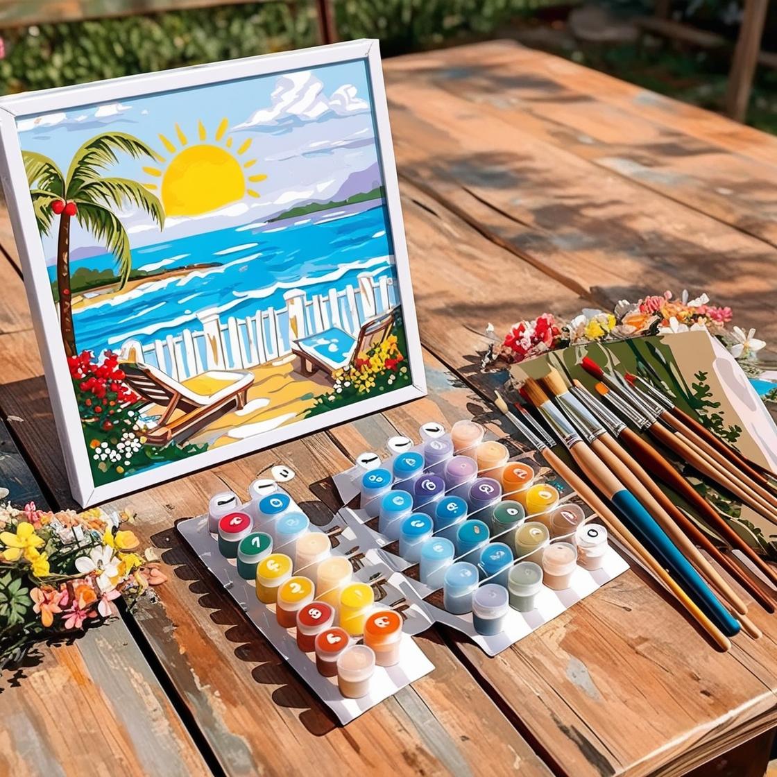 Never Painted Before? Start Here with a Summer Paint by Numbers Kit