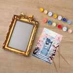 Load image into Gallery viewer, Cherry Blossom Doorway Mini Framed Paint by Numbers
