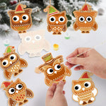 Load image into Gallery viewer, Christmas Owl Friends Ornaments Paint by Numbers
