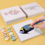 Load image into Gallery viewer, Ocean Creatures Mini Paint by Numbers
