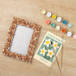 Load image into Gallery viewer, White Daffodil Mini Framed Paint by Numbers
