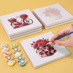 Load image into Gallery viewer, Vintage Rose Charm Mini Paint by Numbers
