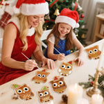 Load image into Gallery viewer, Christmas Owl Friends Ornaments Paint by Numbers
