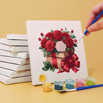 Load image into Gallery viewer, Romantic Red Roses Mini Paint by Numbers
