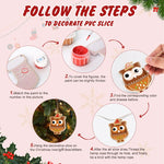 Load image into Gallery viewer, Christmas Owl Friends Ornaments Paint by Numbers
