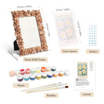Load image into Gallery viewer, White Daffodil Mini Framed Paint by Numbers
