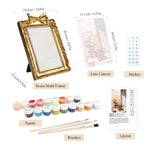 Load image into Gallery viewer, Sunlit Garden Steps Mini Framed Paint by Numbers
