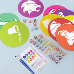 Load image into Gallery viewer, Astrology Symbols 12-Pieces Paint by Numbers Placemat
