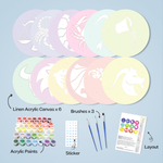 Load image into Gallery viewer, Astrology Symbols 12-Pieces Paint by Numbers Placemat

