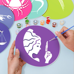 Load image into Gallery viewer, Astrology Symbols 12-Pieces Paint by Numbers Placemat
