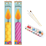 Load image into Gallery viewer, Birthday Candles Hanging Scroll Paint by Numbers Kit
