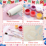 Load image into Gallery viewer, Birthday Candles Hanging Scroll Paint by Numbers Kit
