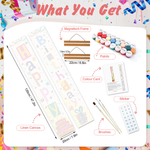 Load image into Gallery viewer, Birthday Candles Hanging Scroll Paint by Numbers Kit
