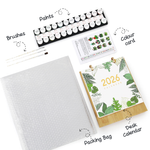 Load image into Gallery viewer, Botanical Leaves Paint by Numbers Desk Calendar
