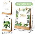 Load image into Gallery viewer, Botanical Leaves Paint by Numbers Desk Calendar
