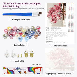 Cherry Blossoms, Paint By Numbers