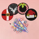 Load image into Gallery viewer, Christmas Icons Paint by Numbers Coasters
