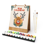 Load image into Gallery viewer, Christmas Reindeer Paint by Numbers Calendar

