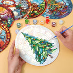 Load image into Gallery viewer, Christmas Cheer 6-Piece Paint by Numbers Placemat
