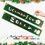 Load image into Gallery viewer, Christmas Greetings Hanging Scroll Paint by Numbers Kit
