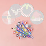 Load image into Gallery viewer, Christmas Icons Paint by Numbers Coasters

