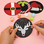 Load image into Gallery viewer, Christmas Icons Paint by Numbers Coasters
