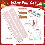 Load image into Gallery viewer, Christmas &amp; New Year Hanging Banner Paint by Numbers Kit
