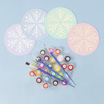 Load image into Gallery viewer, Christmas Snowflake Paint by Numbers Coasters
