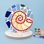 Load image into Gallery viewer, Coastal Mosaic 6-Piece Paint by Numbers Placemat
