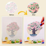 Load image into Gallery viewer, Colorful Bonsai Trees Mini Paint by Numbers
