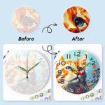 Load image into Gallery viewer, Colorful Cat Portrait Paint by Numbers Clock Kit
