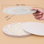Load image into Gallery viewer, Colorful Mandala Art 6-Pieces Paint by Numbers Placemat
