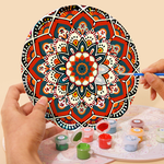 Load image into Gallery viewer, Colorful Mandala Art 6-Pieces Paint by Numbers Placemat
