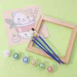 Load image into Gallery viewer, Cute Christmas Cats Mini Paint by Numbers
