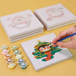 Load image into Gallery viewer, Cute Christmas Penguins Mini Paint by Numbers
