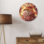 Load image into Gallery viewer, Cute Kitty Paint by Numbers Clock Kit
