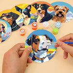 Load image into Gallery viewer, Dog Portrait Paint by Numbers Coasters
