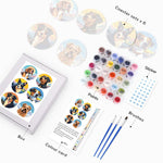 Load image into Gallery viewer, Dog Portrait Paint by Numbers Coasters
