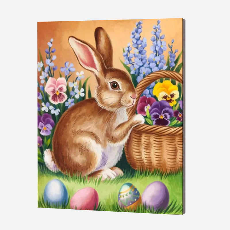 Easter Bunny Delight Paint by Numbers