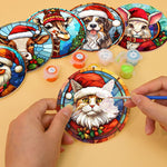 Load image into Gallery viewer, Festive Animals Paint by Numbers Coasters
