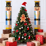 Load image into Gallery viewer, Festive Nutcracker Duo Hanging Scroll Paint by Numbers Kit
