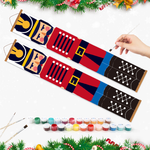 Load image into Gallery viewer, Festive Red Nutcracker Hanging Scroll Paint by Numbers Kit
