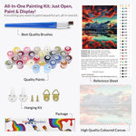 Load image into Gallery viewer, Fiery Sunset Reflections Paint by Numbers
