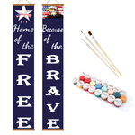 Load image into Gallery viewer, Freedom &amp; Brave Hanging Scroll Paint by Numbers Kit
