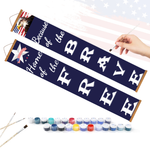 Load image into Gallery viewer, Freedom &amp; Brave Hanging Scroll Paint by Numbers Kit
