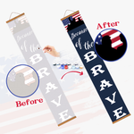 Load image into Gallery viewer, Freedom &amp; Brave Hanging Scroll Paint by Numbers Kit
