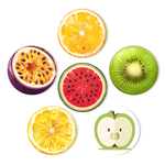 Load image into Gallery viewer, Fresh &amp; Fruity 6-Piece Paint by Numbers Placemat
