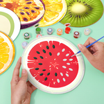 Load image into Gallery viewer, Fresh &amp; Fruity 6-Piece Paint by Numbers Placemat
