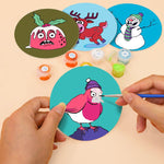 Load image into Gallery viewer, Funny Christmas Characters Paint by Numbers Coasters
